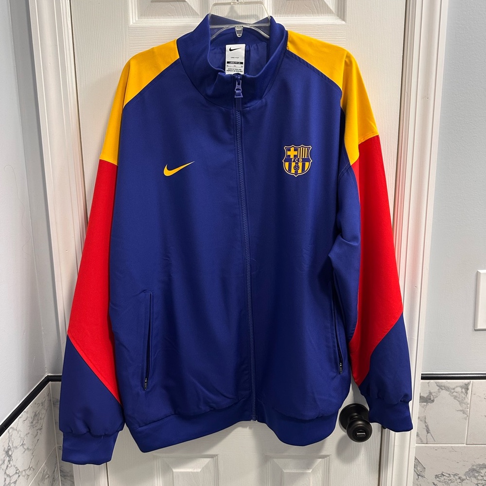 Barcelona Nike 2023/24 Drac Pack Strike Anthem Full-Zip Jacket - Royal - Picture 2 of 16